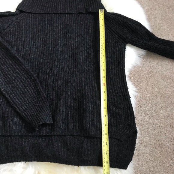 CLUB MONACO Dark Grey Wool Sweater - M - Picture 6 of 8